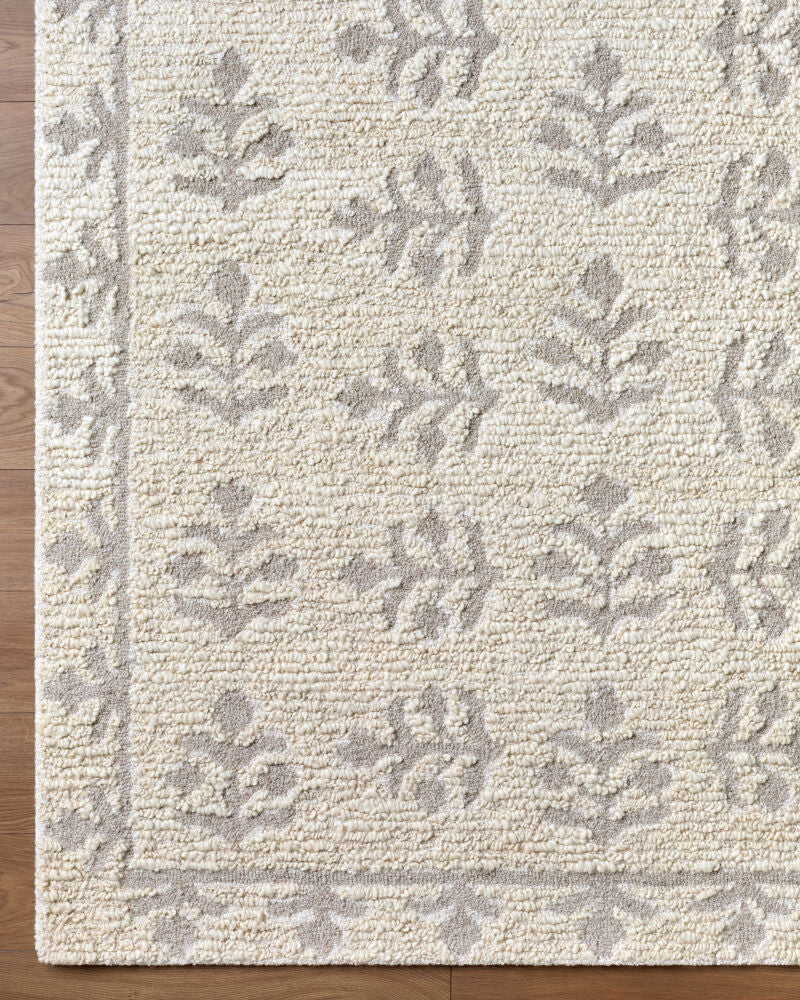 Folk Flower Handmade Rug LLFF-2301 - overhead