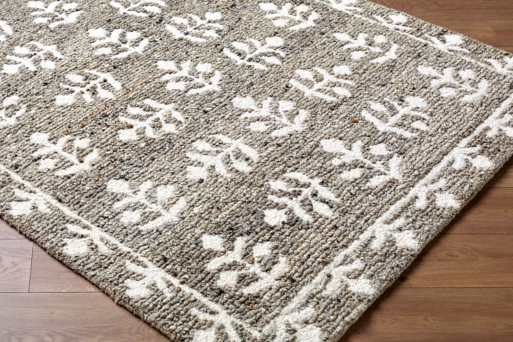 Folk Flower Handmade Rug LLFF-2302 - corner