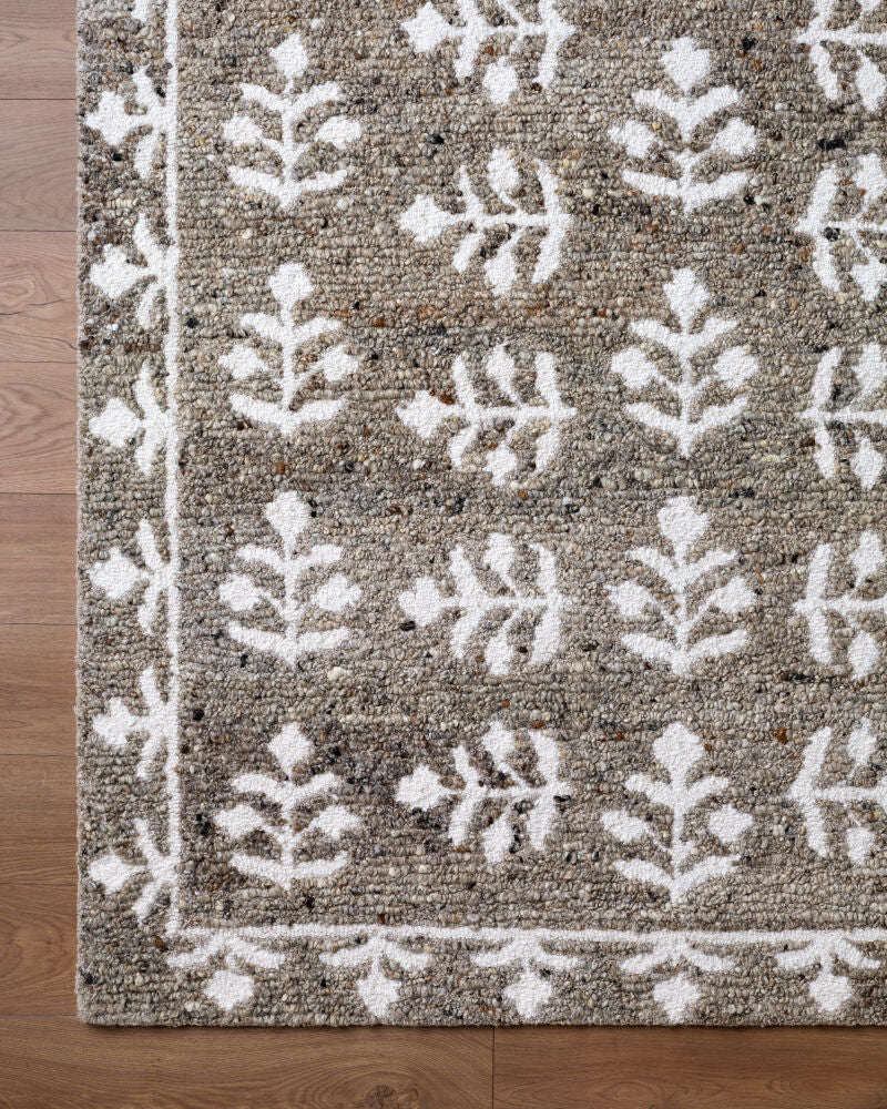 Folk Flower Handmade Rug LLFF-2302 - overhead