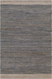 Lima Dark Blue/Navy Handmade Rug - 2' x 3'