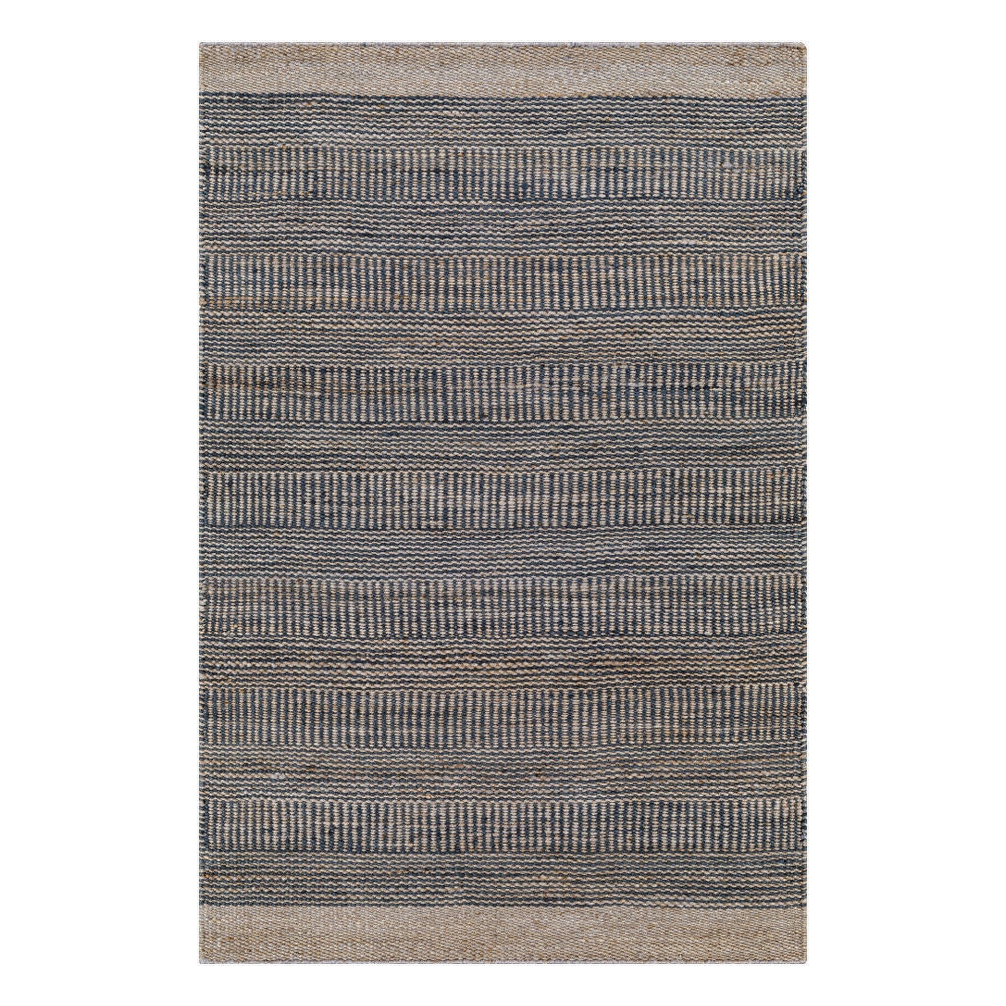 Lima Dark Blue/Navy Handmade Rug - 2' x 3'