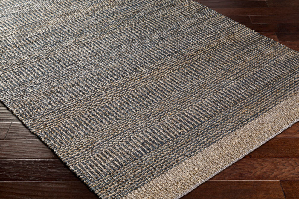 Lima Dark Blue/Navy Handmade Rug - corner