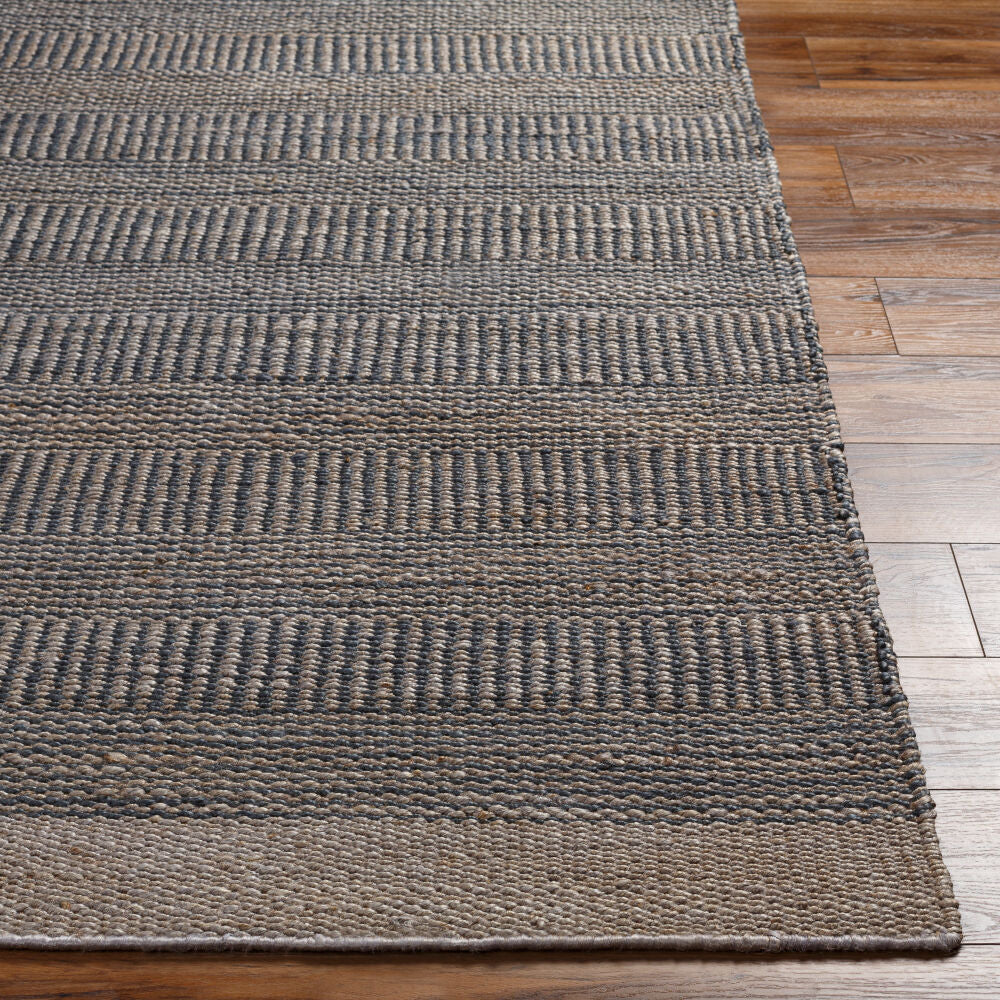 Lima Dark Blue/Navy Handmade Rug - front