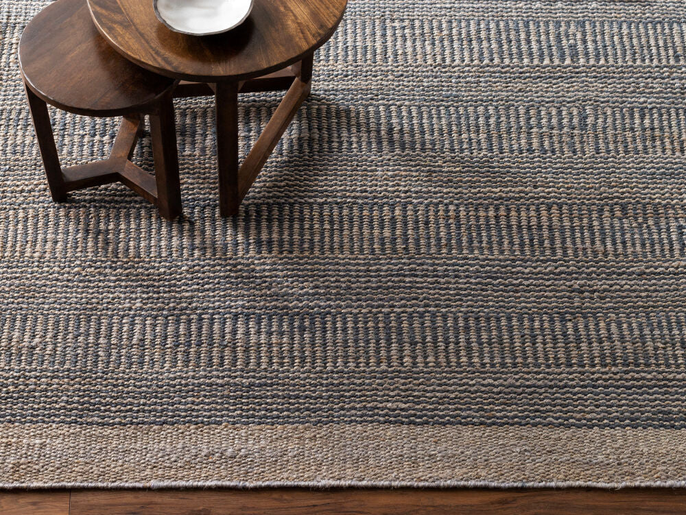 Lima Dark Blue/Navy Handmade Rug - styleshot