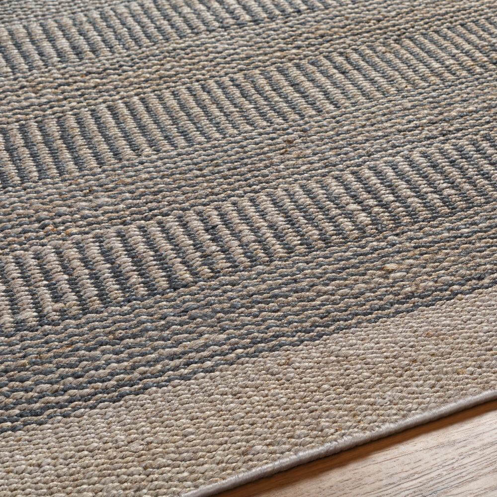 Lima Dark Blue/Navy Handmade Rug - texture