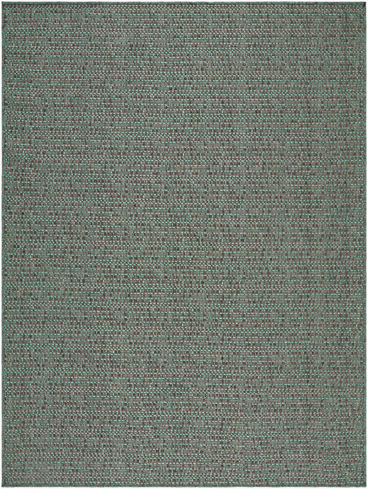 Lumina Dark Brown/Green Machine Woven Rug - 1'11" x 2'11"
