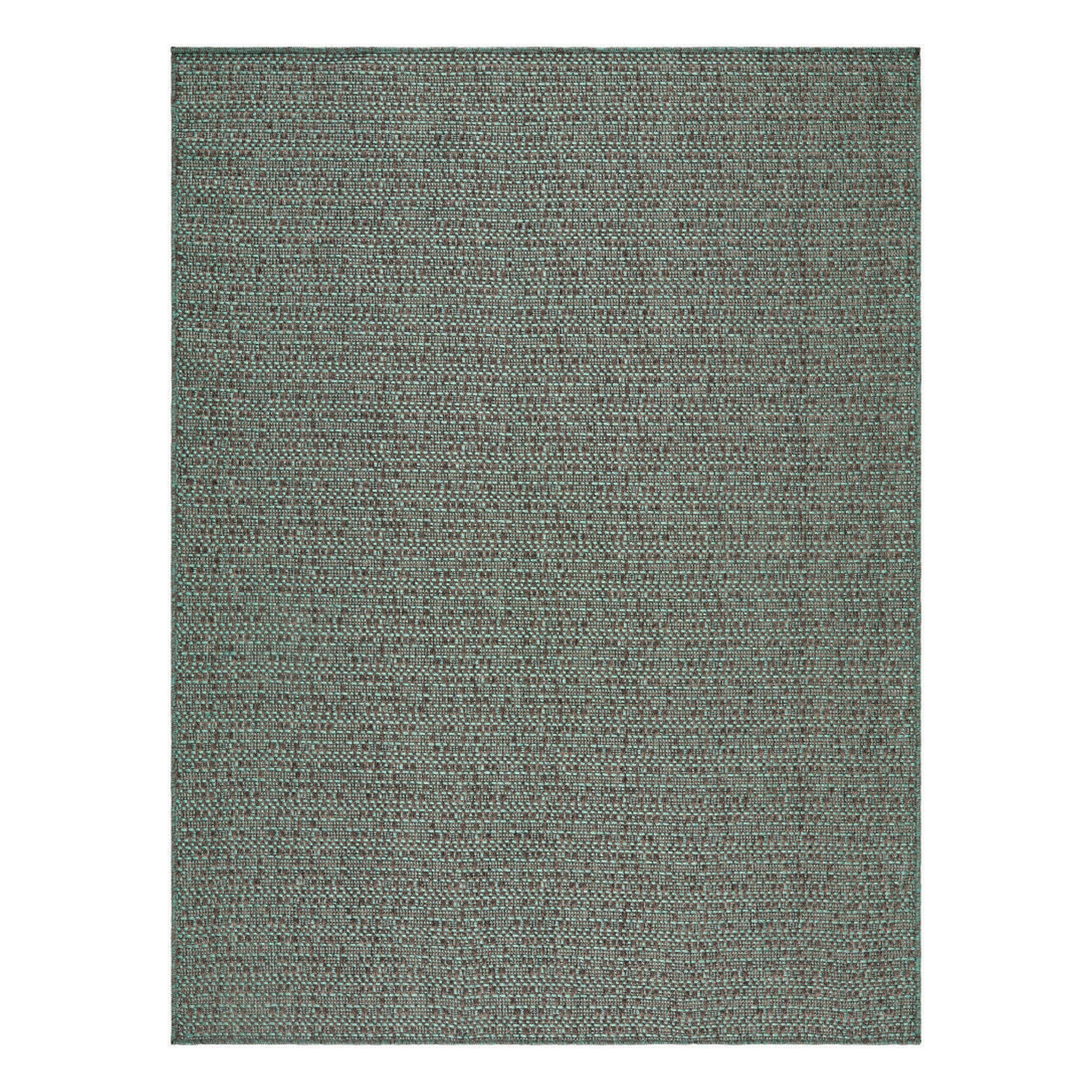 Lumina Dark Brown/Green Machine Woven Rug - 1'11" x 2'11"