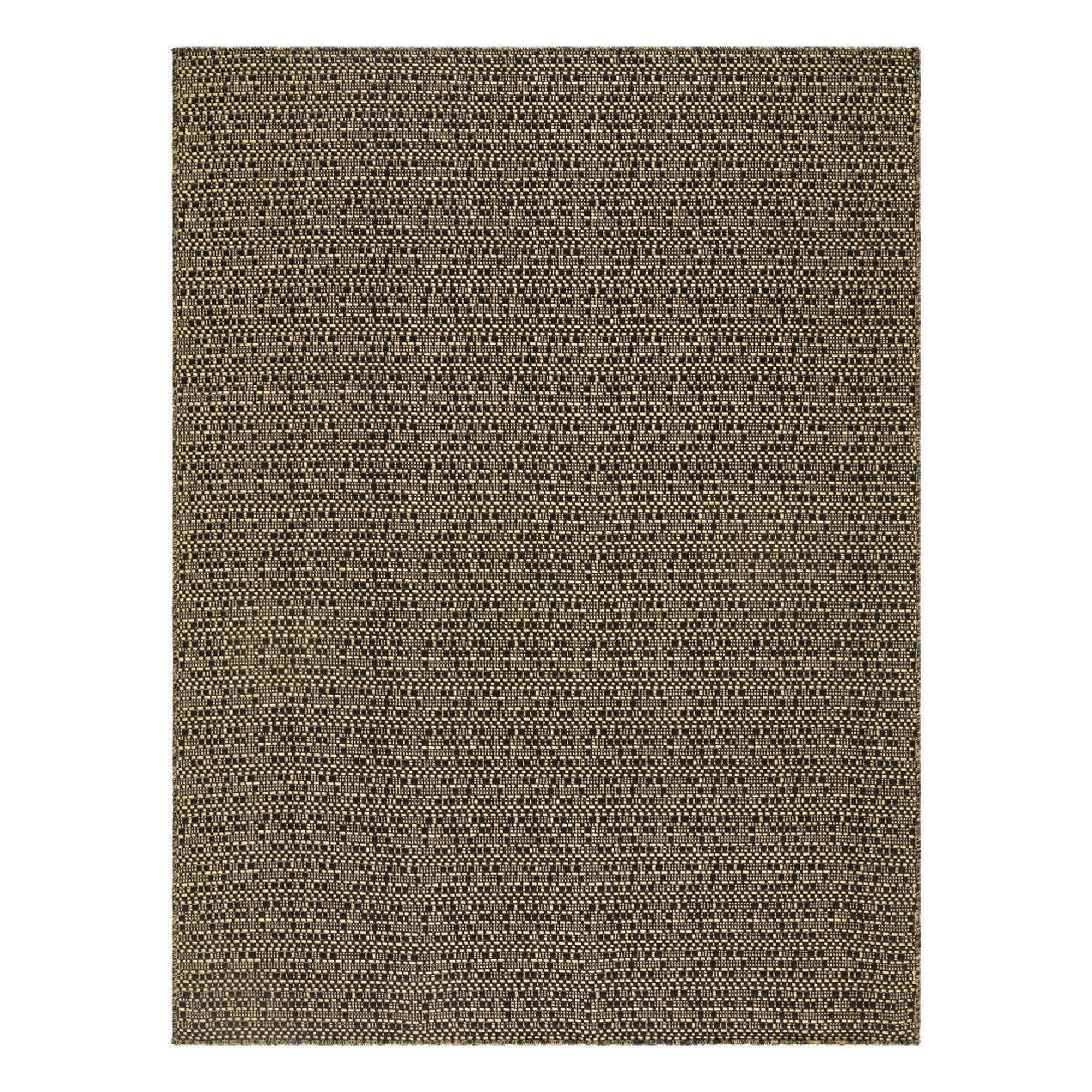 Lumina Black/Yellow Machine Woven Rug - 1'11" x 2'11"