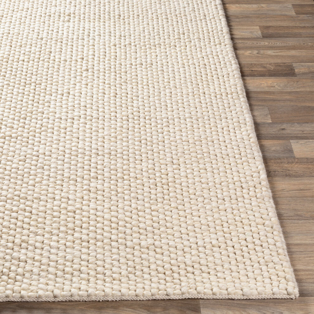 Lucerne Cream Handmade Rug - front