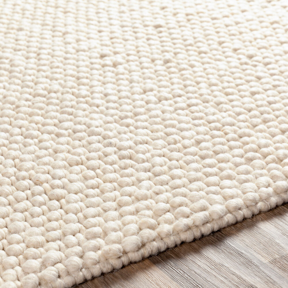 Lucerne Cream Handmade Rug - texture
