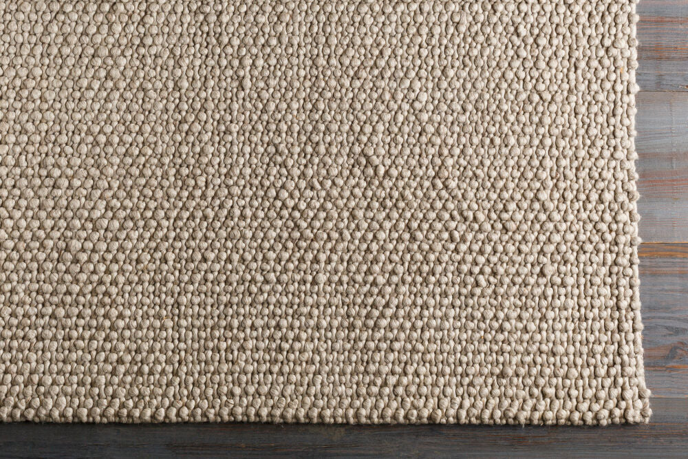 Lucerne Light Gray Handmade Rug - overhead