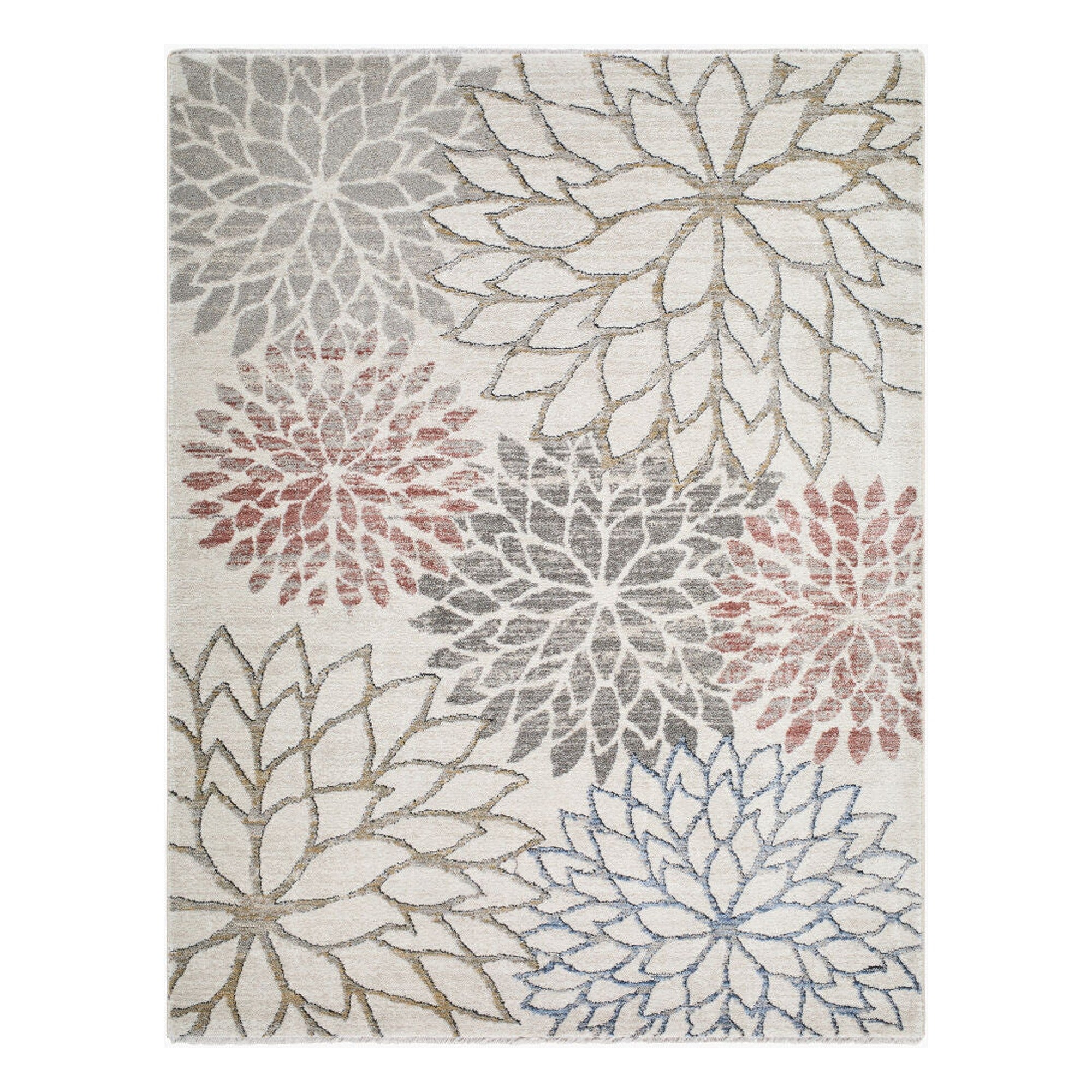 Lausanne Black/Light Brown Machine Woven Rug LNN-2300 - 5'3" x 7'