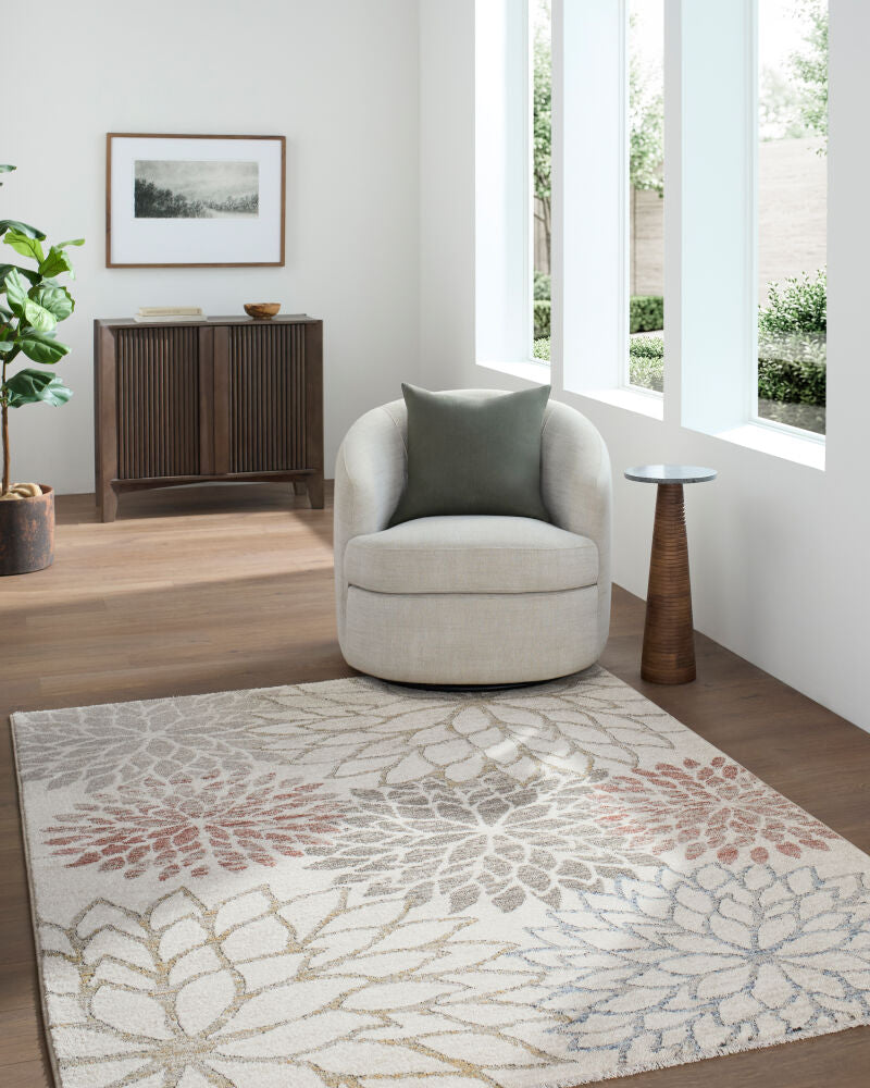 Lausanne Black/Light Brown Machine Woven Rug LNN-2300 - roomscene