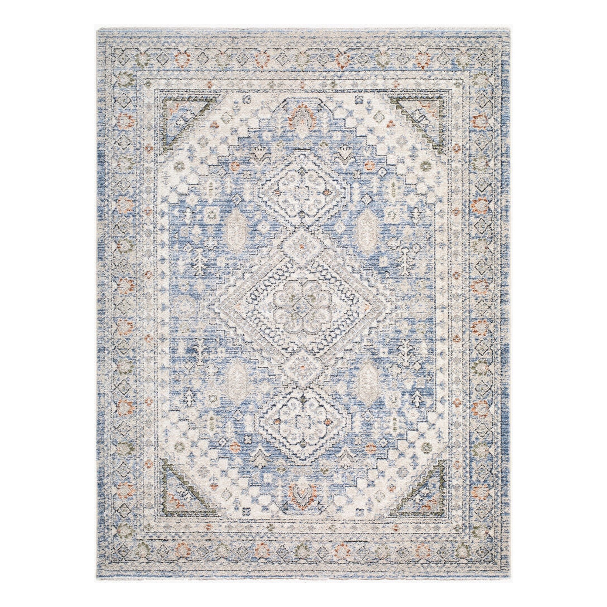 Lausanne Black/Olive Machine Woven Rug LNN-2302 - 5'3" x 7'