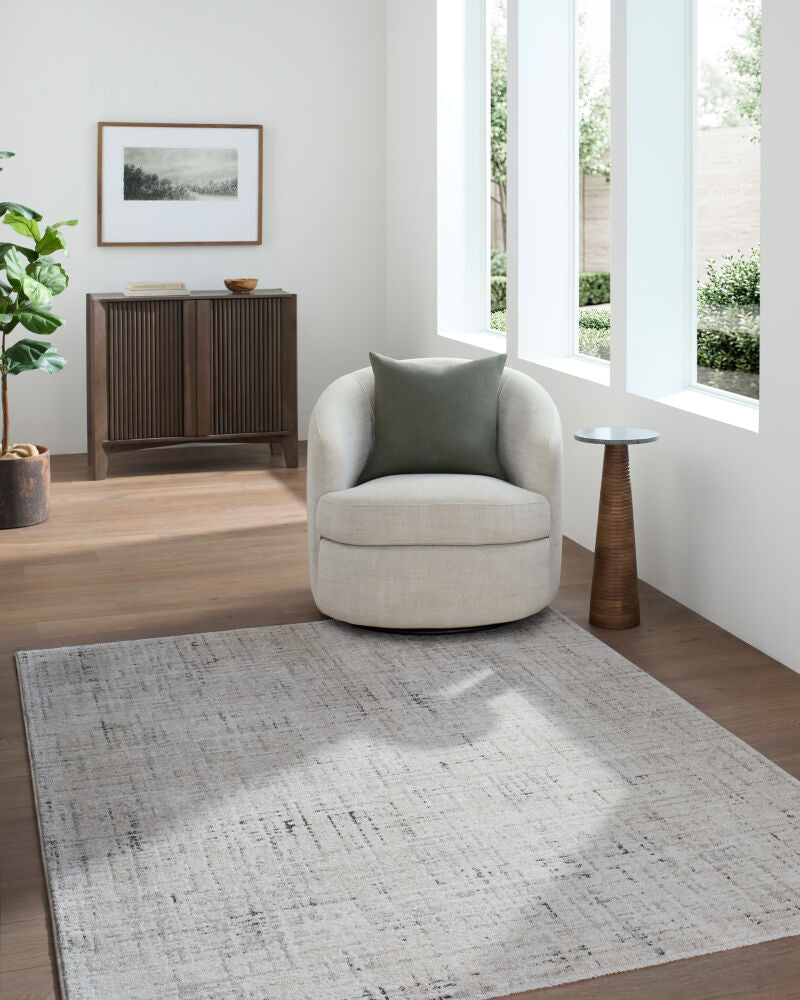 Lausanne Black/Light Brown Machine Woven Rug LNN-2303 - roomscene