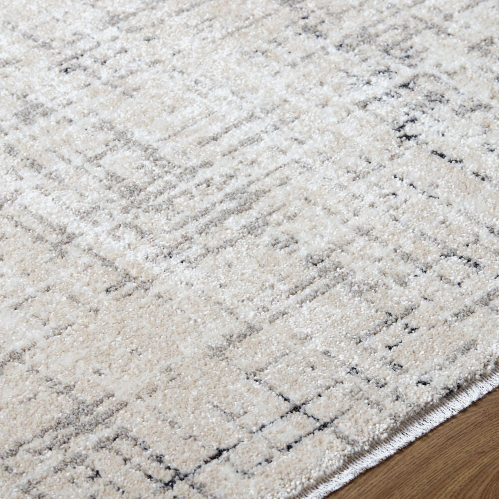 Lausanne Black/Light Brown Machine Woven Rug LNN-2303 - texture