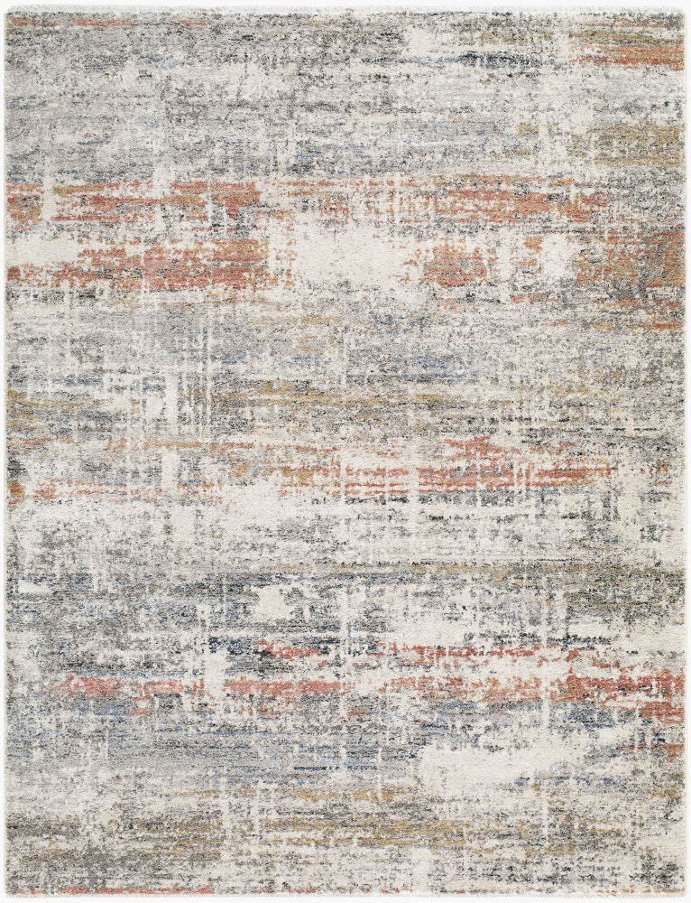 Lausanne Black/Light Brown Machine Woven Rug LNN-2304 - 5'3" x 7'