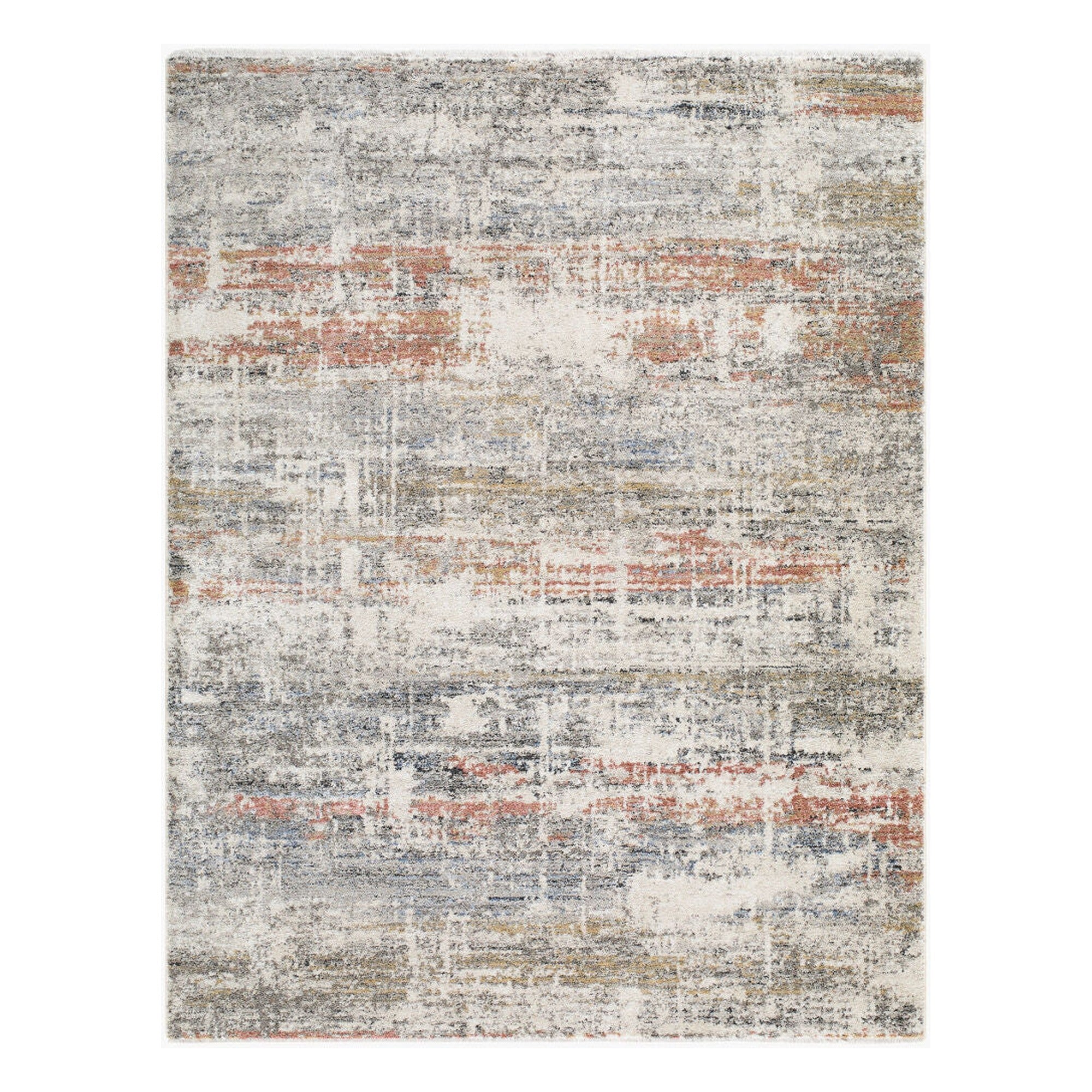Lausanne Black/Light Brown Machine Woven Rug LNN-2304 - 5'3" x 7'