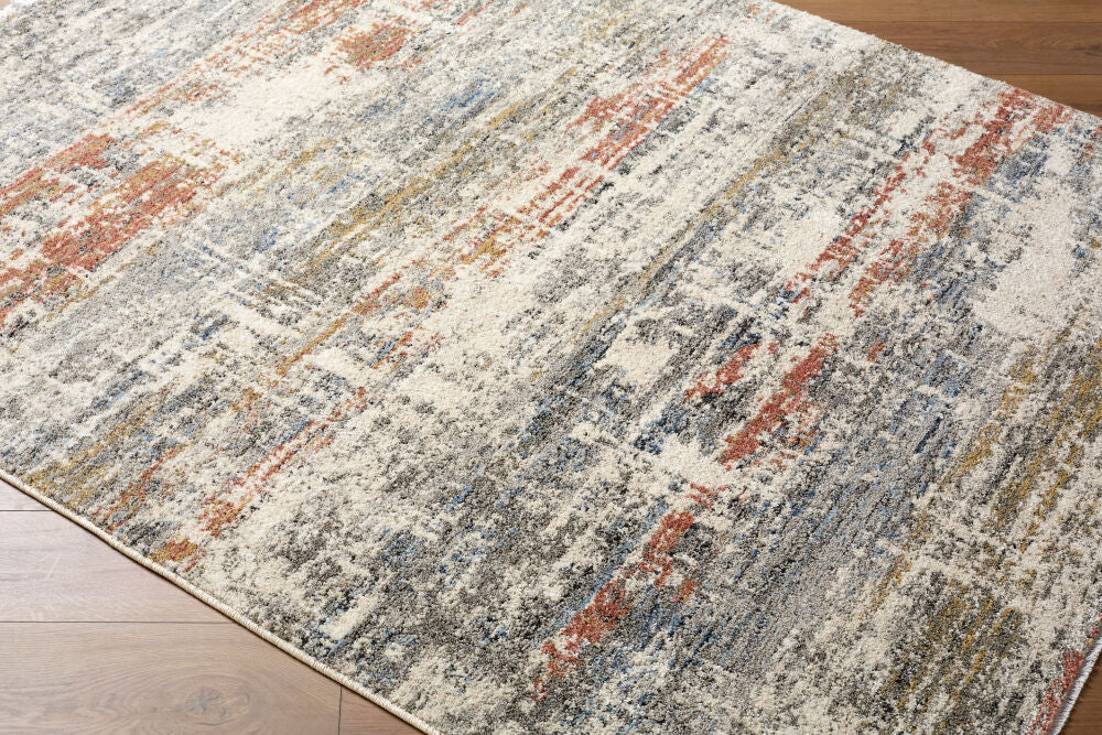 Lausanne Black/Light Brown Machine Woven Rug LNN-2304 - corner