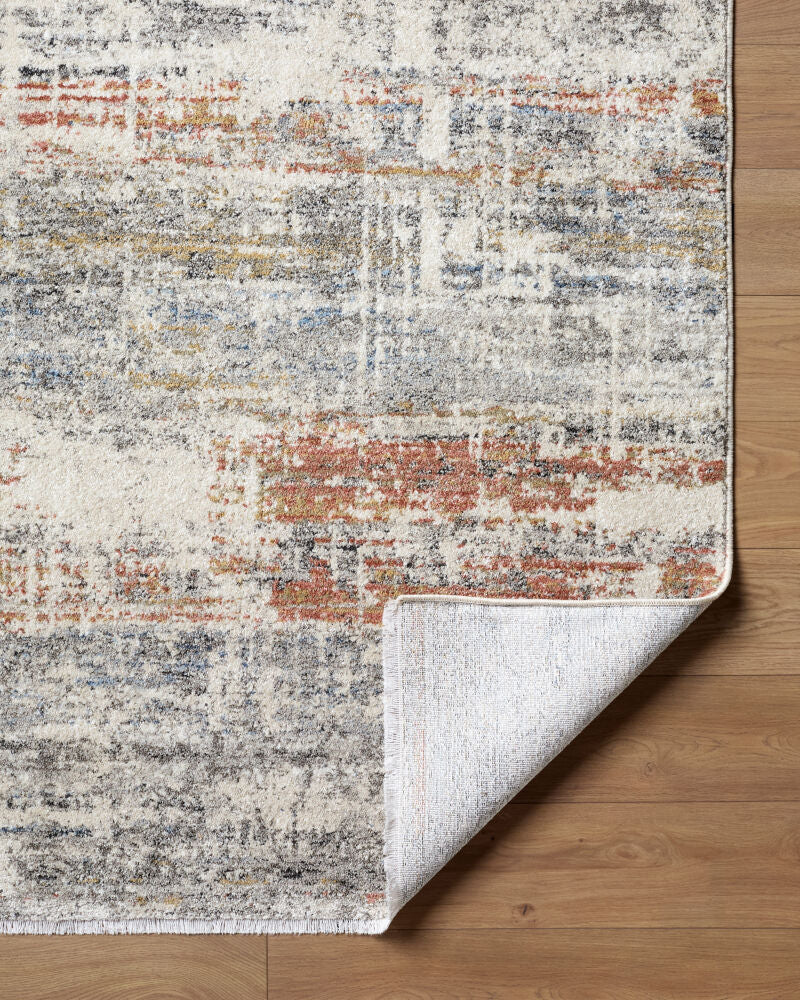 Lausanne Black/Light Brown Machine Woven Rug LNN-2304 - fold