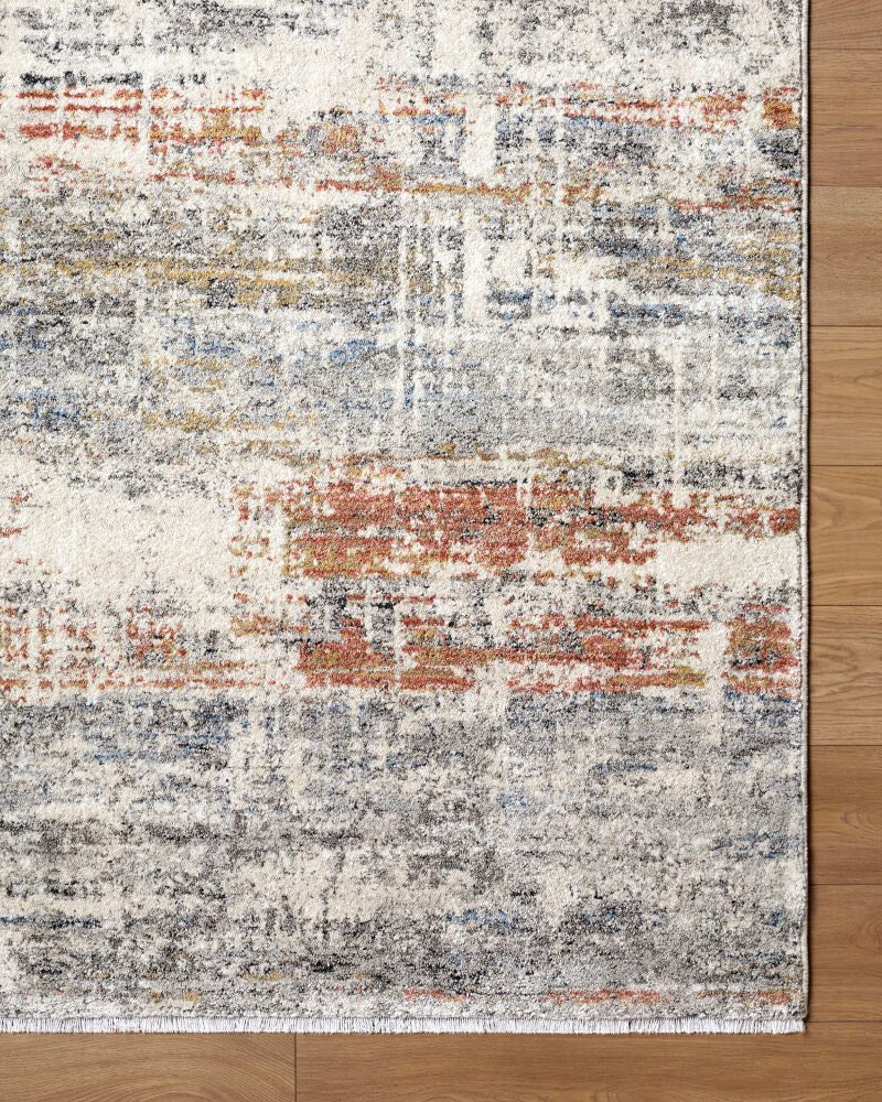 Lausanne Black/Light Brown Machine Woven Rug LNN-2304 - overhead