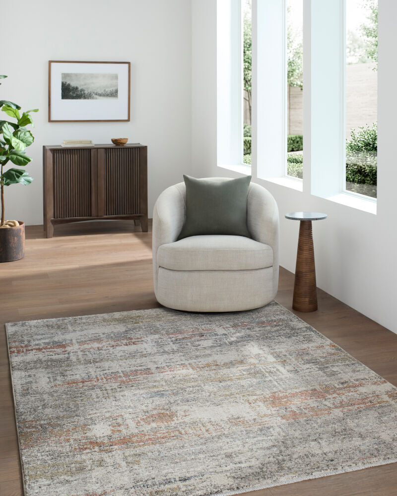 Lausanne Black/Light Brown Machine Woven Rug LNN-2304 - roomscene