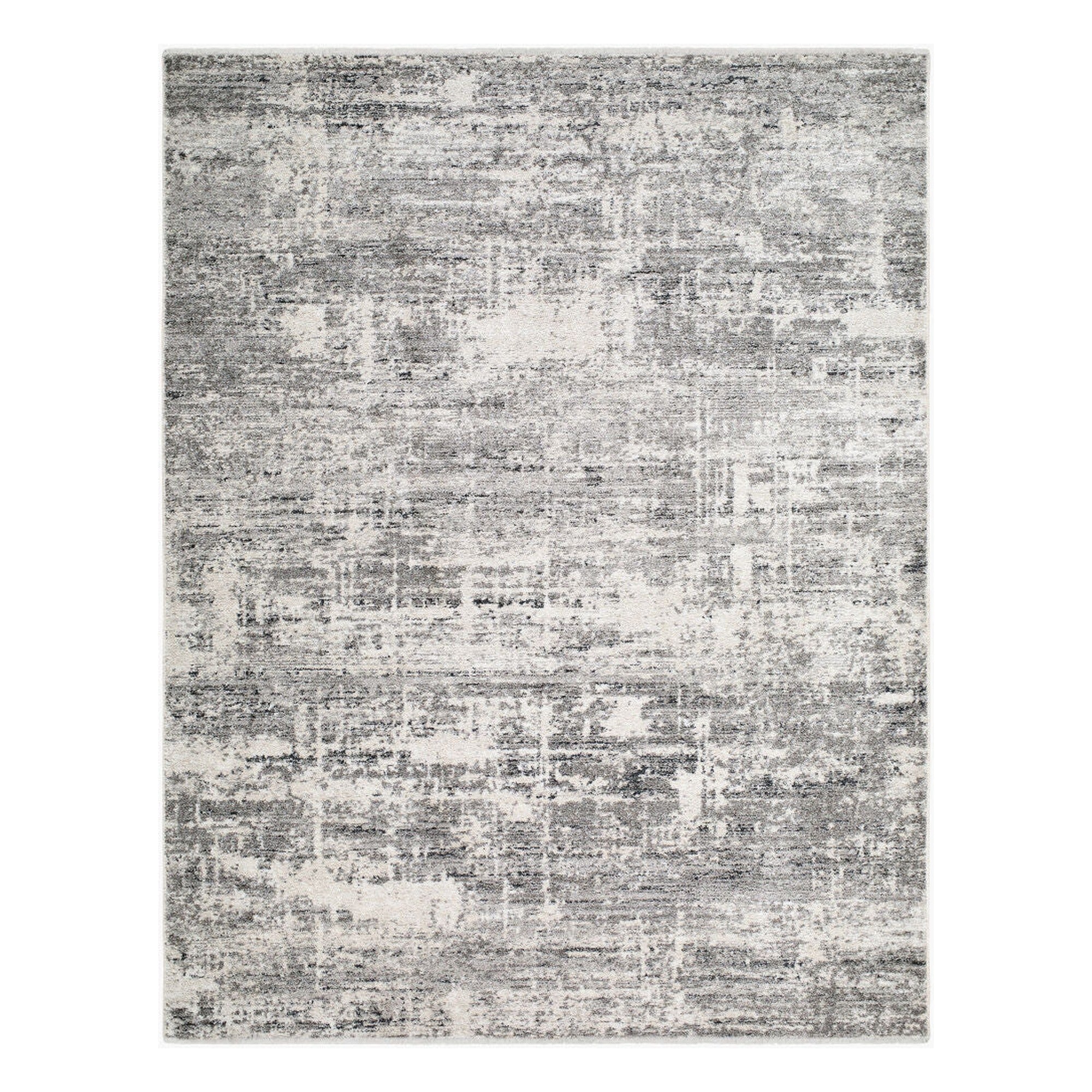 Lausanne Black/Light Brown Machine Woven Rug LNN-2305 - 5'3" x 7'