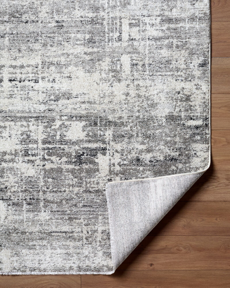 Lausanne Black/Light Brown Machine Woven Rug LNN-2305 - fold