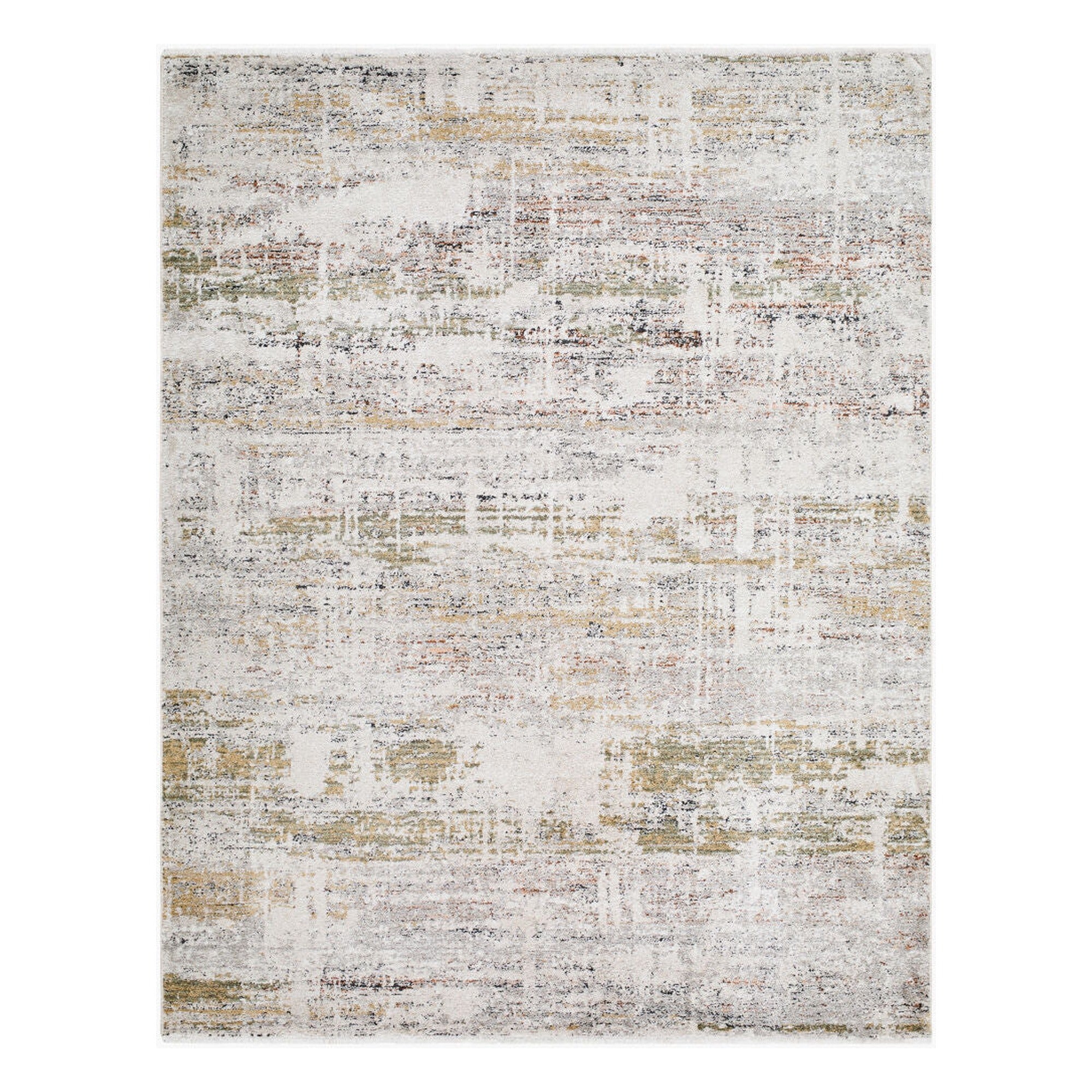 Lausanne Black/Olive Machine Woven Rug LNN-2306 - 5'3" x 7'
