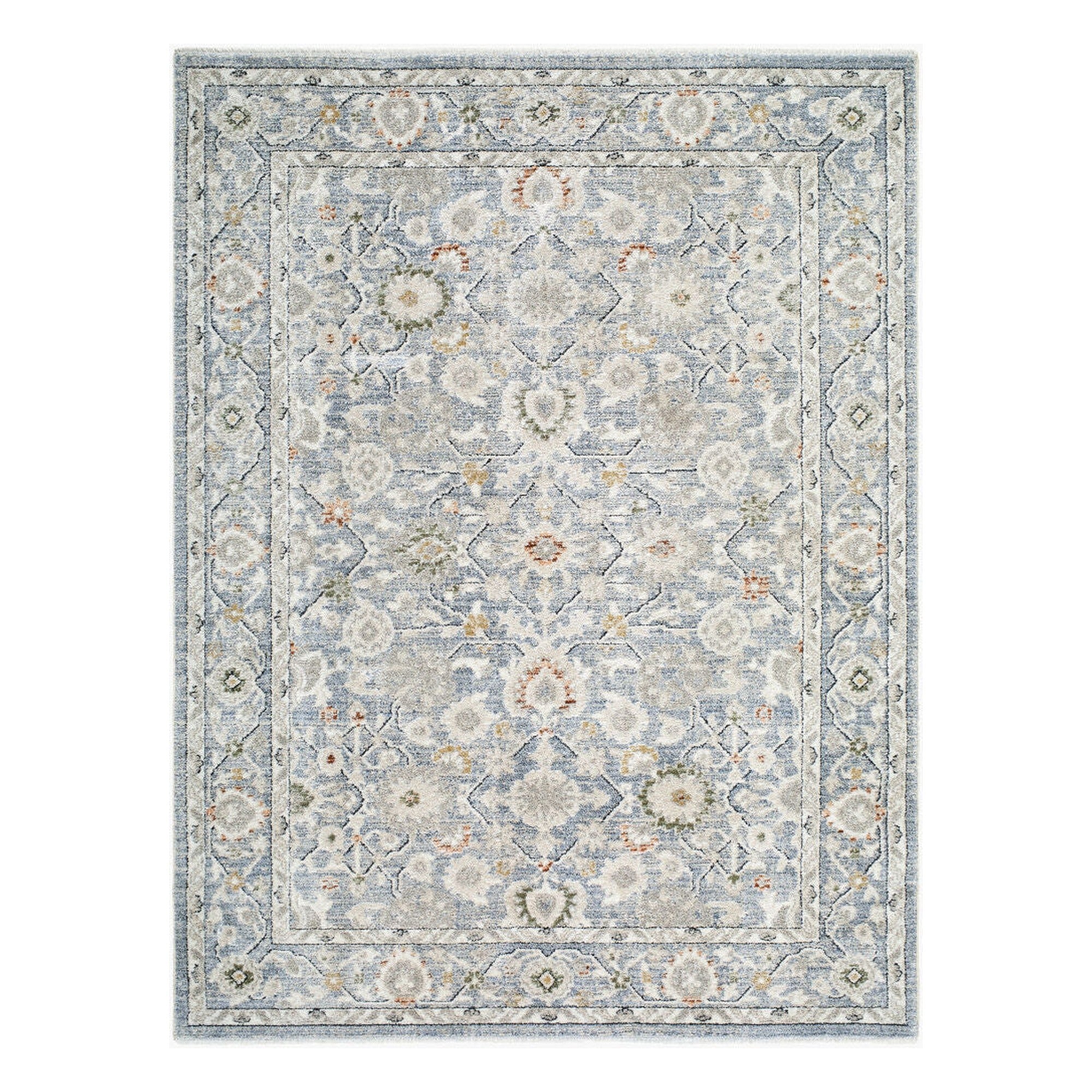 Lausanne Black/Olive Machine Woven Rug LNN-2307 - 5'3" x 7'