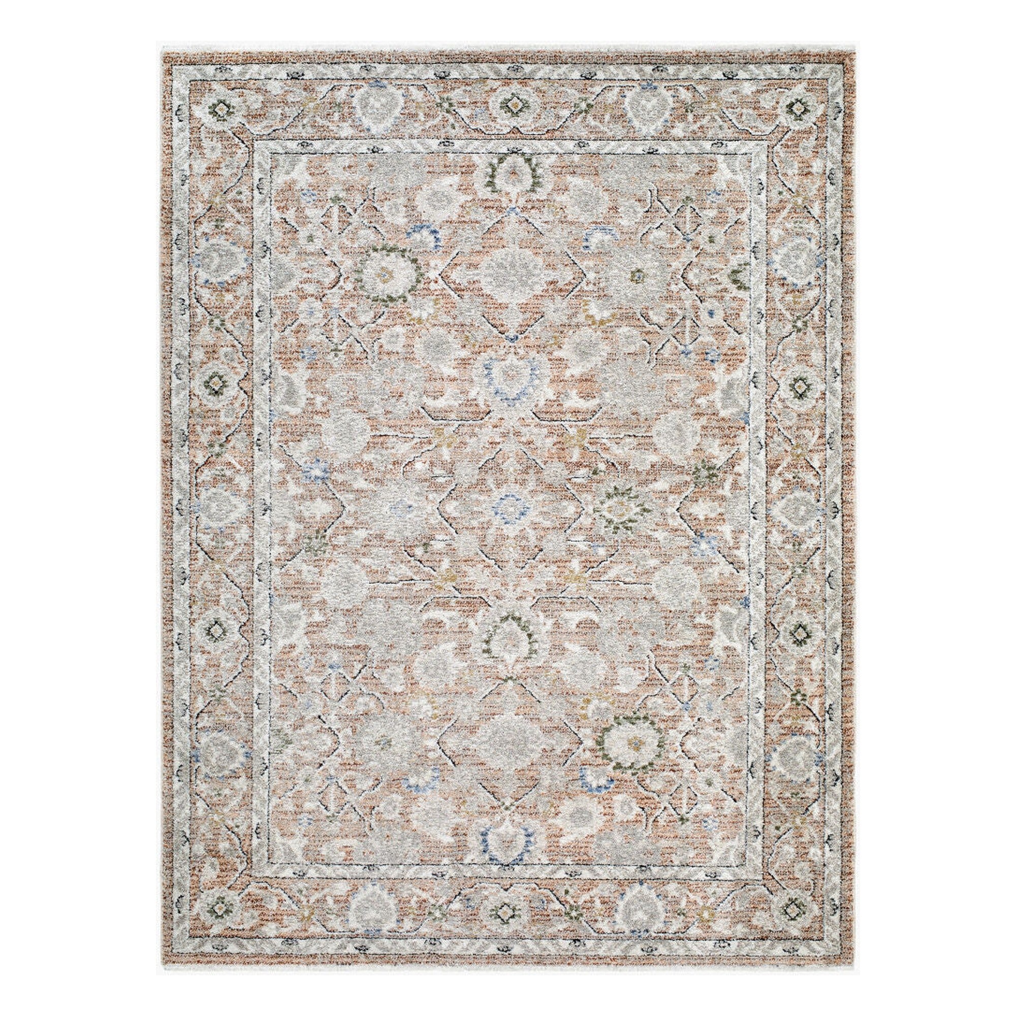 Lausanne Black/Olive Machine Woven Rug LNN-2308 - 5'3" x 7'