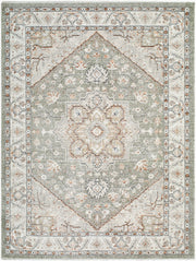 Lausanne Black/Olive Machine Woven Rug LNN-2309 - 5'3" x 7'