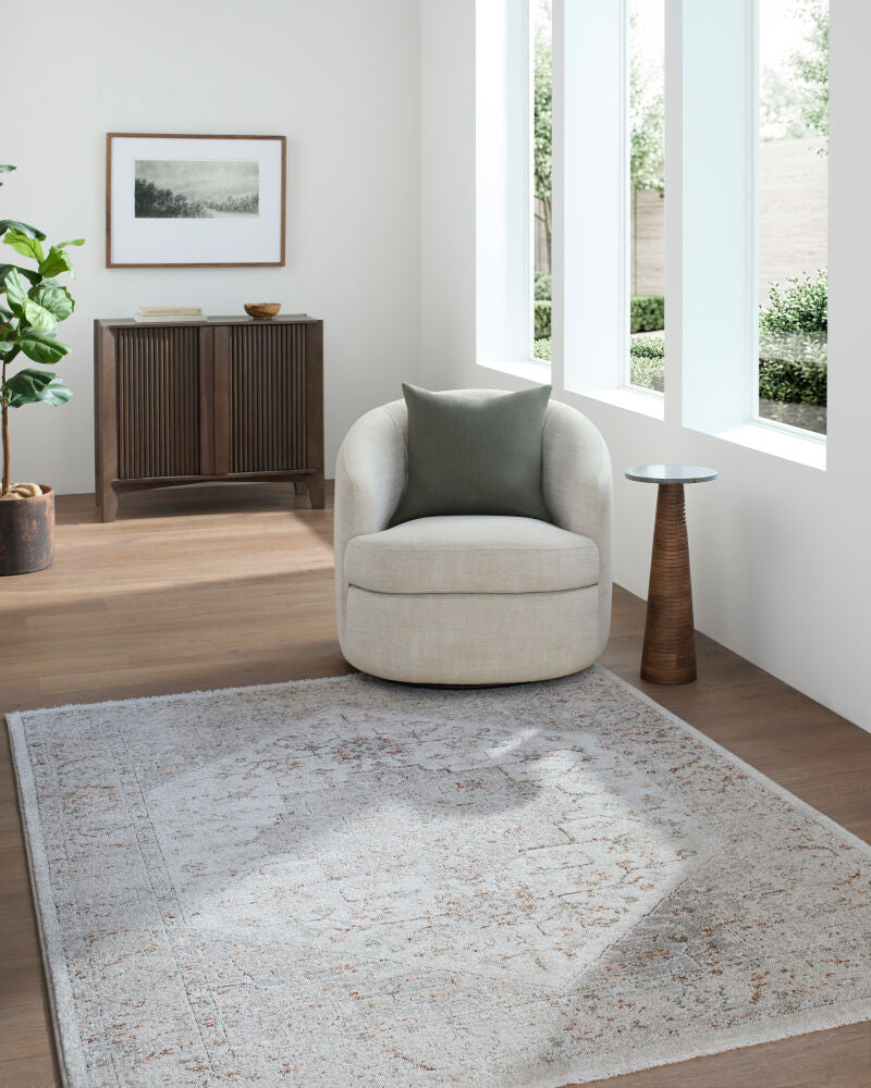 Lausanne Black/Olive Machine Woven Rug LNN-2310 - roomscene