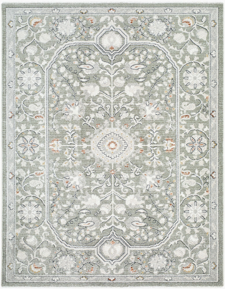 Lausanne Black/Olive Machine Woven Rug LNN-2311 - 5'3" x 7'