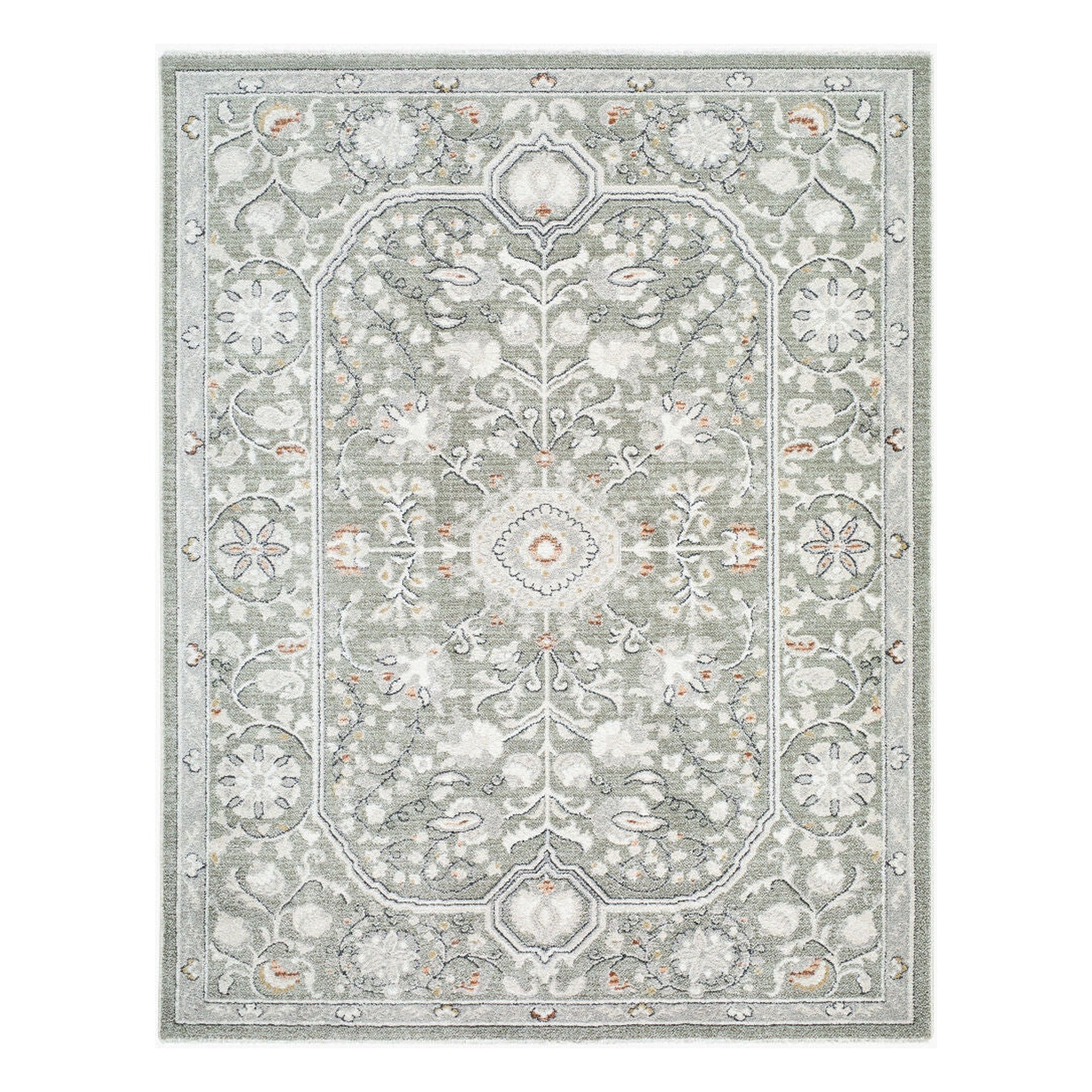 Lausanne Black/Olive Machine Woven Rug LNN-2311 - 5'3" x 7'