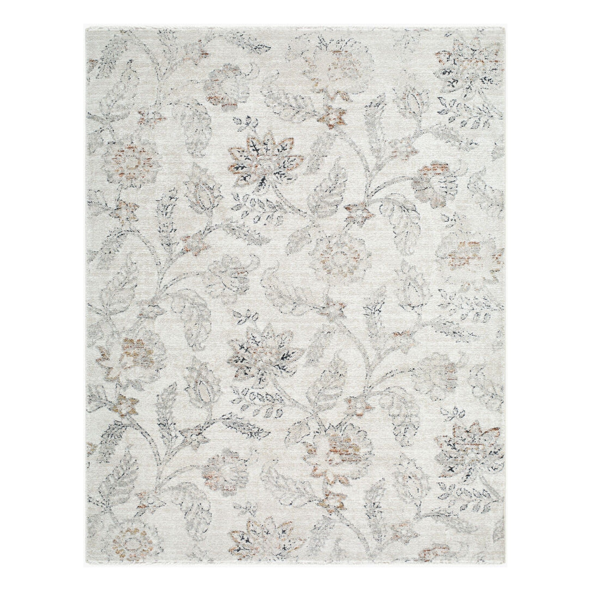 Lausanne Black/Light Brown Machine Woven Rug LNN-2313 - 5'3" x 7'