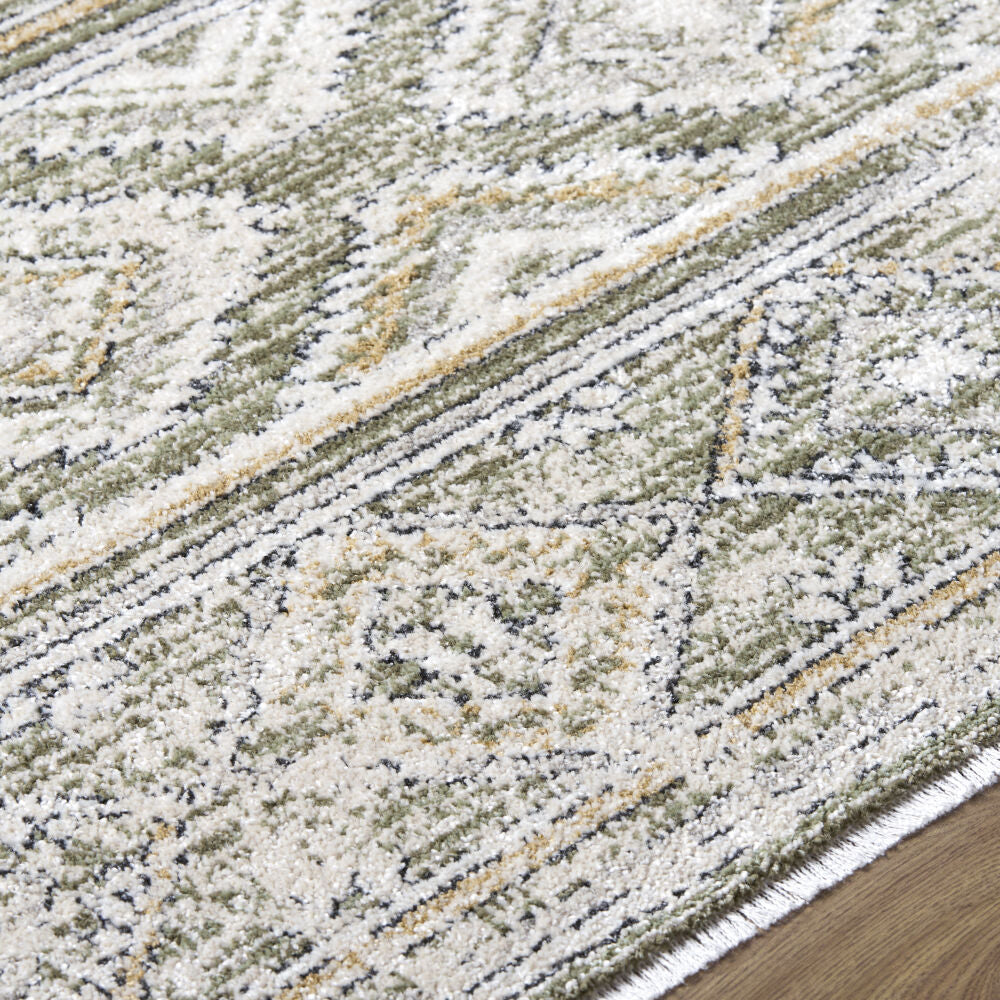 Lausanne Black/Olive Machine Woven Rug LNN-2315 - texture
