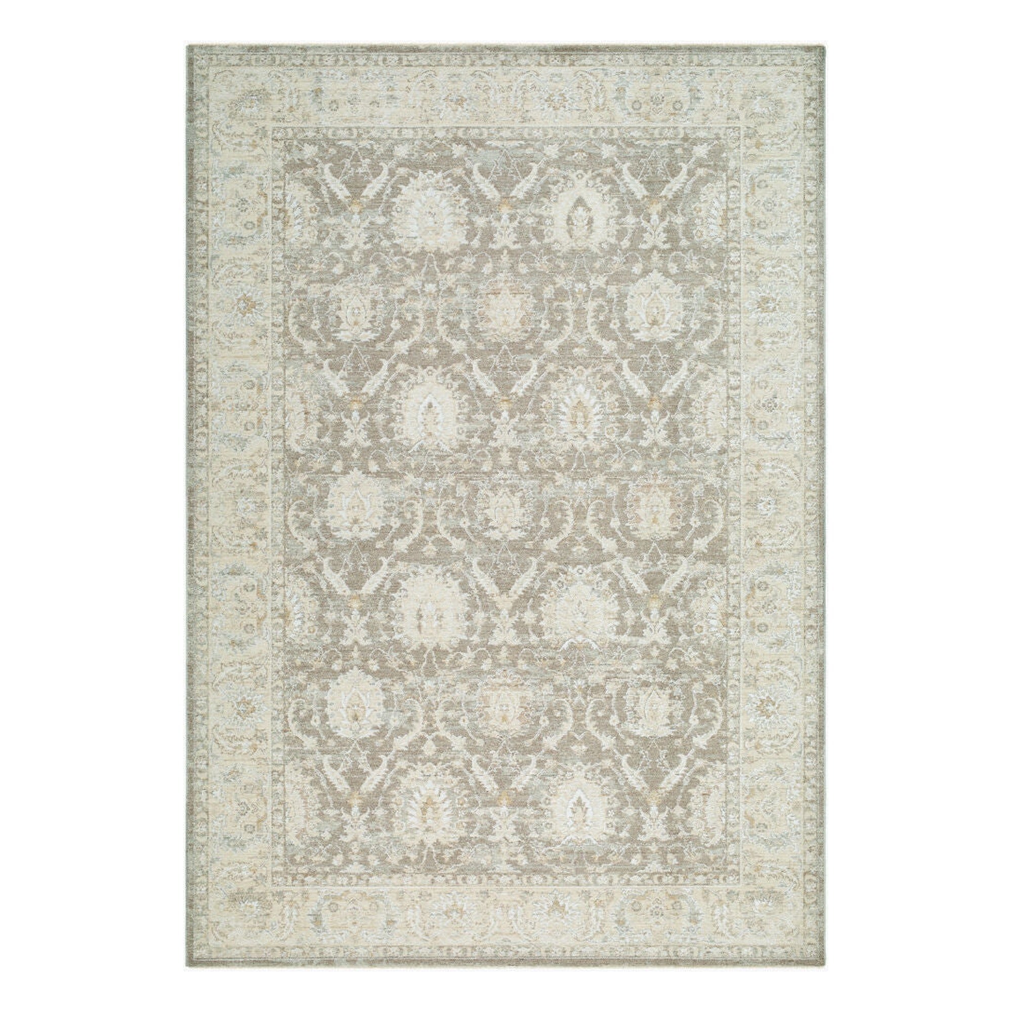 Lotus Cream/Tan Machine Woven Rug LOT-2306 - 2'7" x 10'