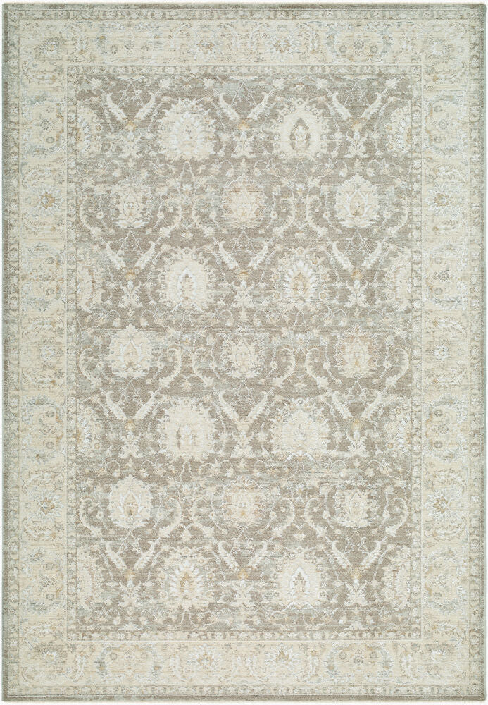 Lotus Cream/Tan Machine Woven Rug LOT-2306 - 2'7" x 10'