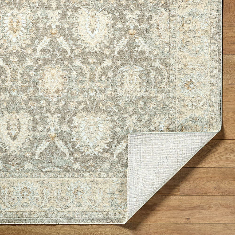 Lotus Cream/Tan Machine Woven Rug LOT-2306 - fold