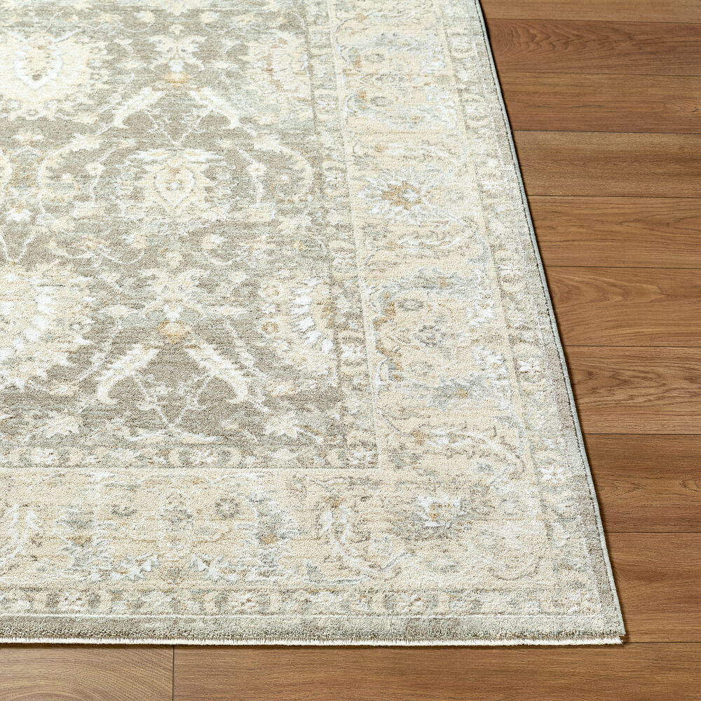 Lotus Cream/Tan Machine Woven Rug LOT-2306 - front