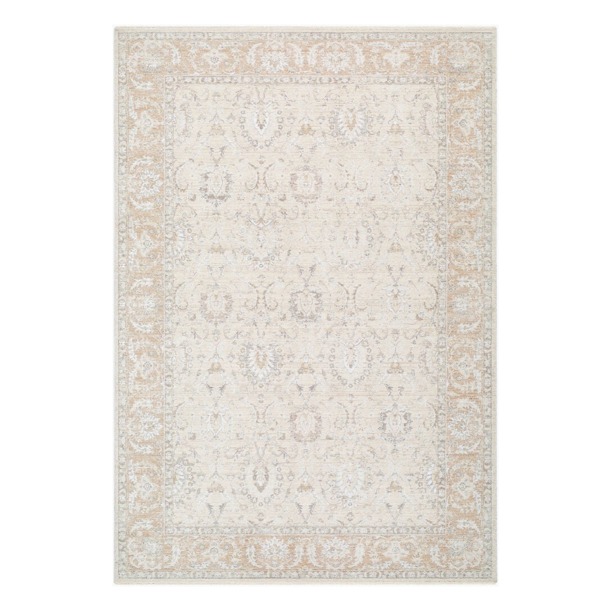 Lotus Cream/Tan Machine Woven Rug LOT-2307 - 2'7" x 10'