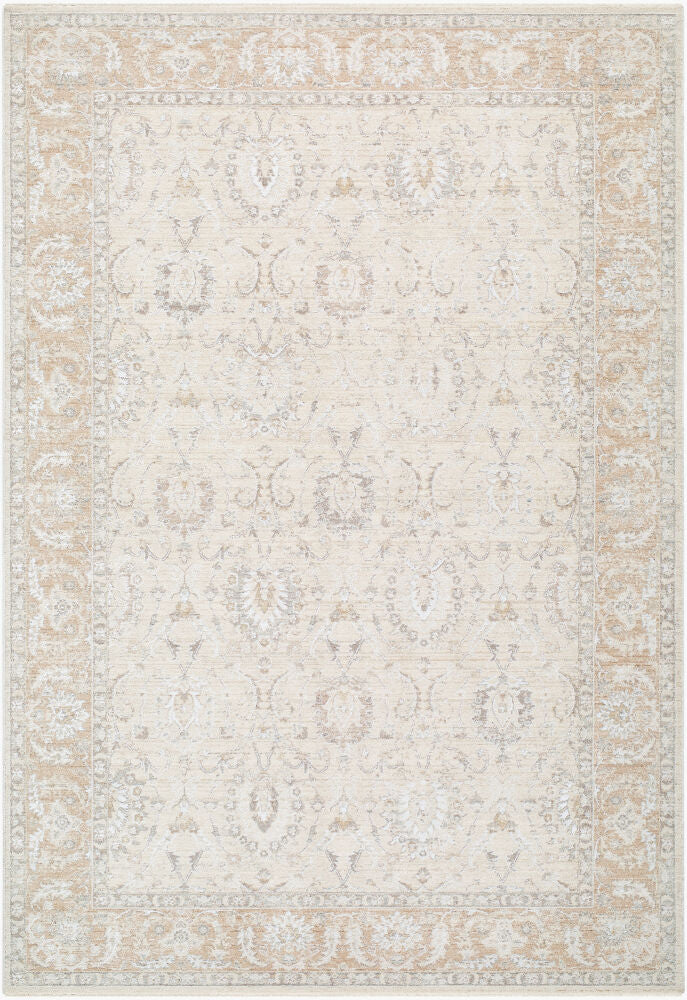 Lotus Cream/Tan Machine Woven Rug LOT-2307 - 2'7" x 10'