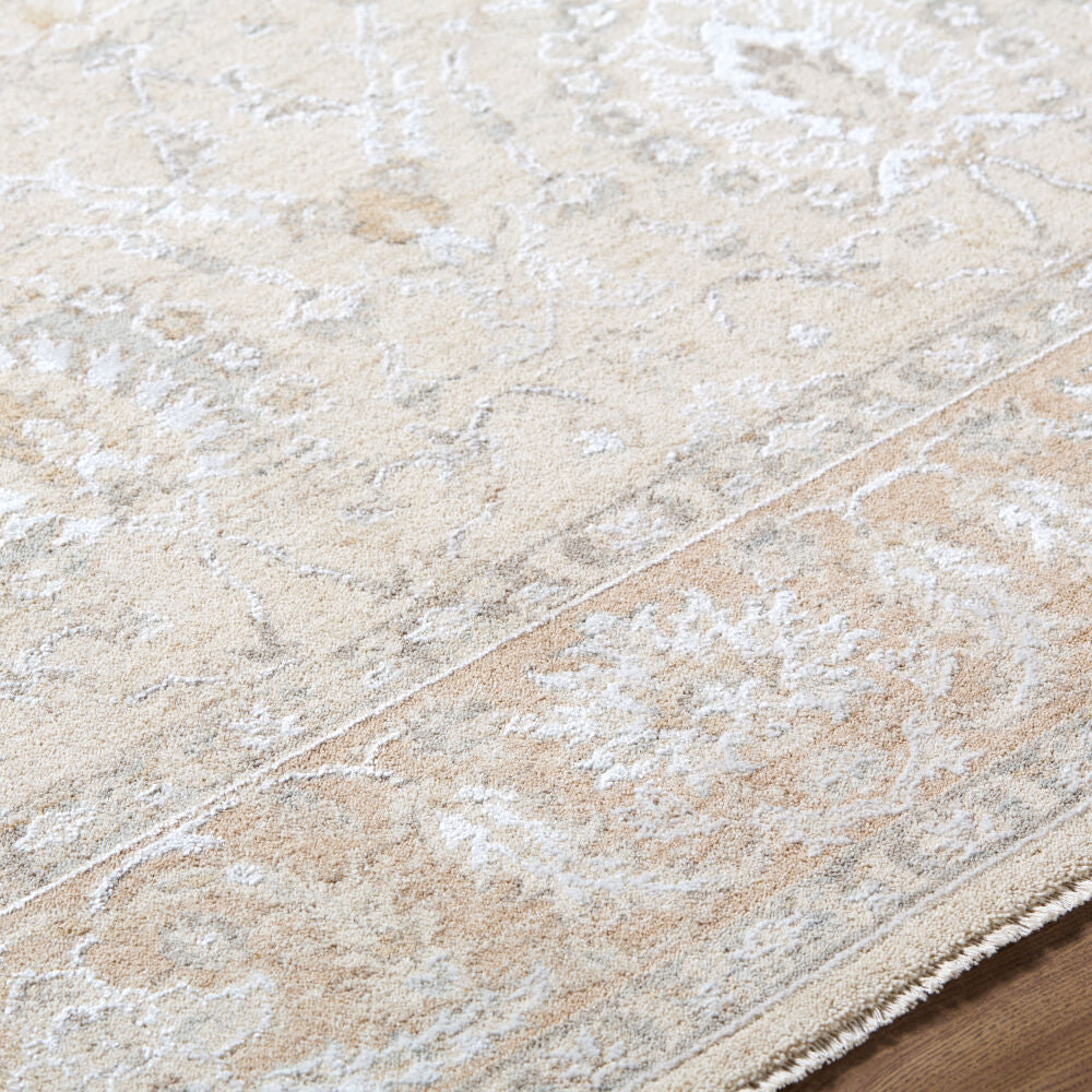 Lotus Cream/Tan Machine Woven Rug LOT-2307 - texture