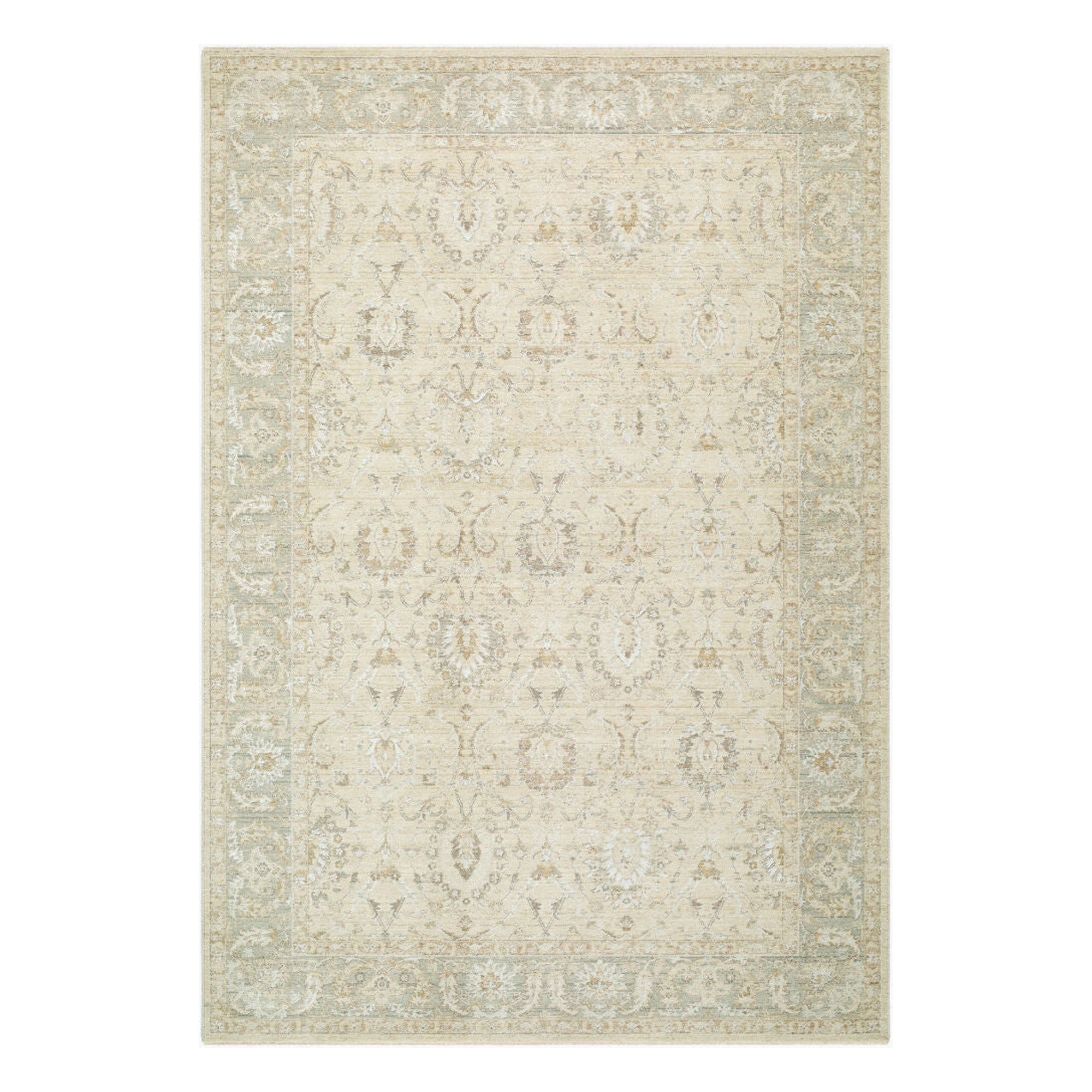 Lotus Cream/Tan Machine Woven Rug LOT-2308 - 2'7" x 10'