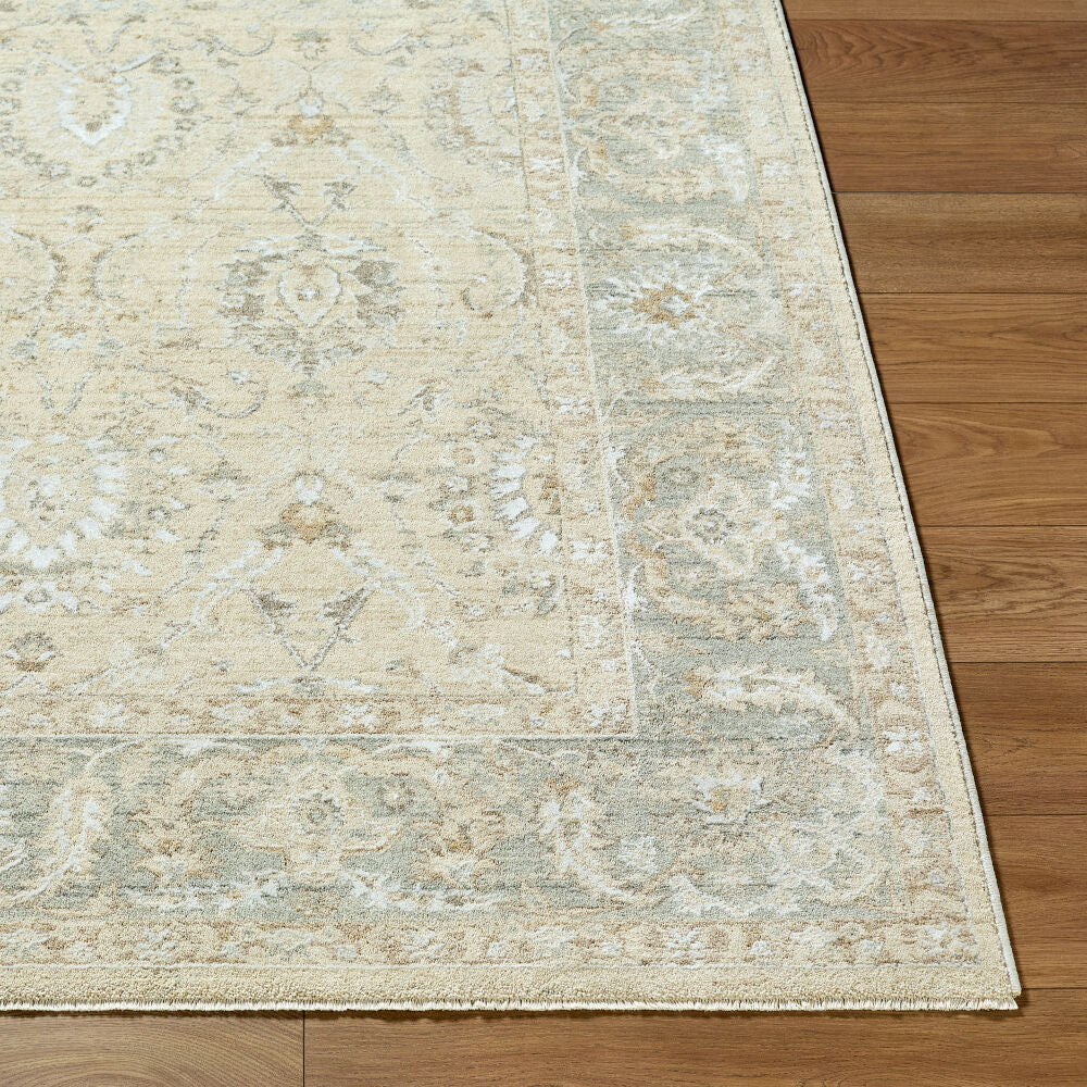 Lotus Cream/Tan Machine Woven Rug LOT-2308 - front