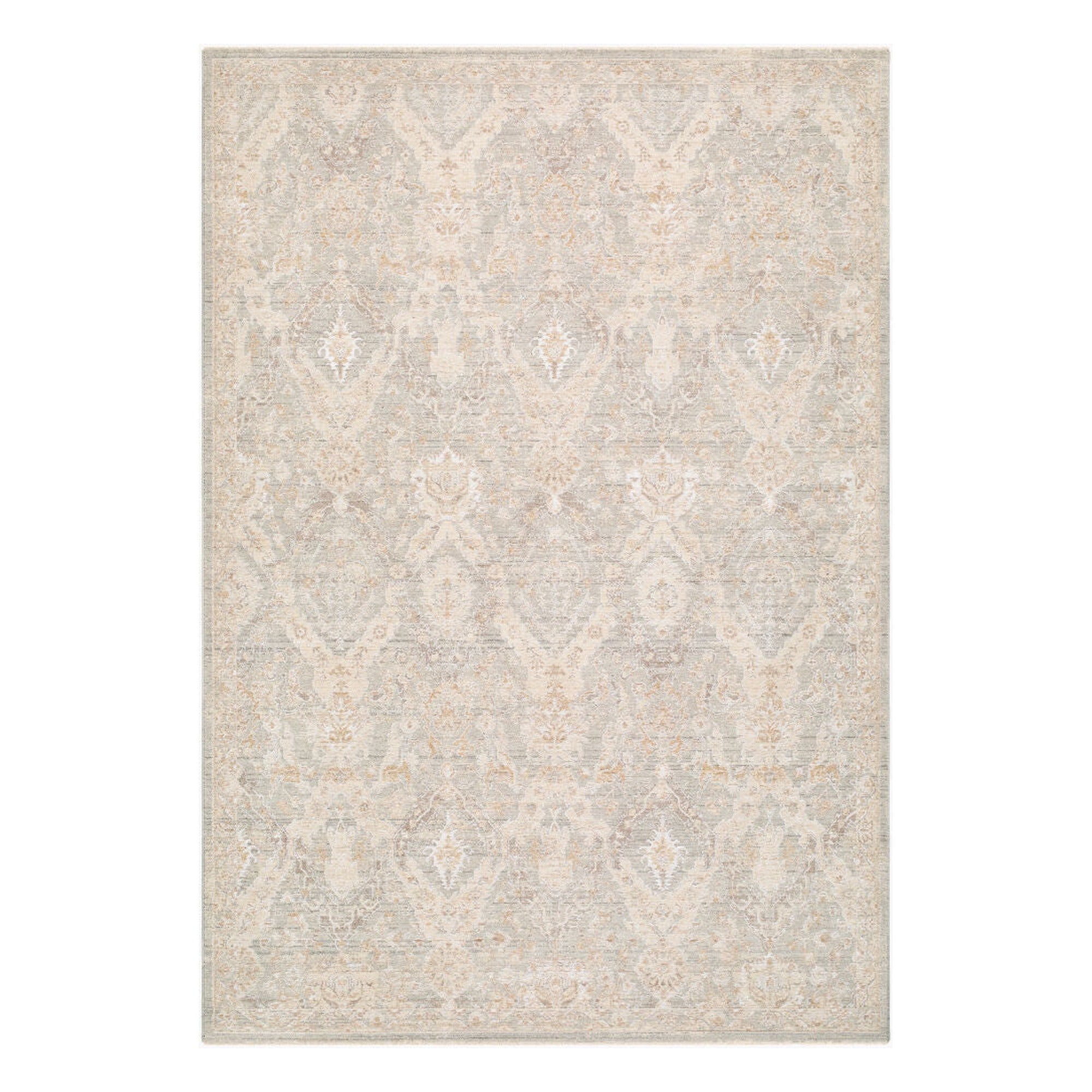 Lotus Cream/Tan Machine Woven Rug LOT-2309 - 2'7" x 10'