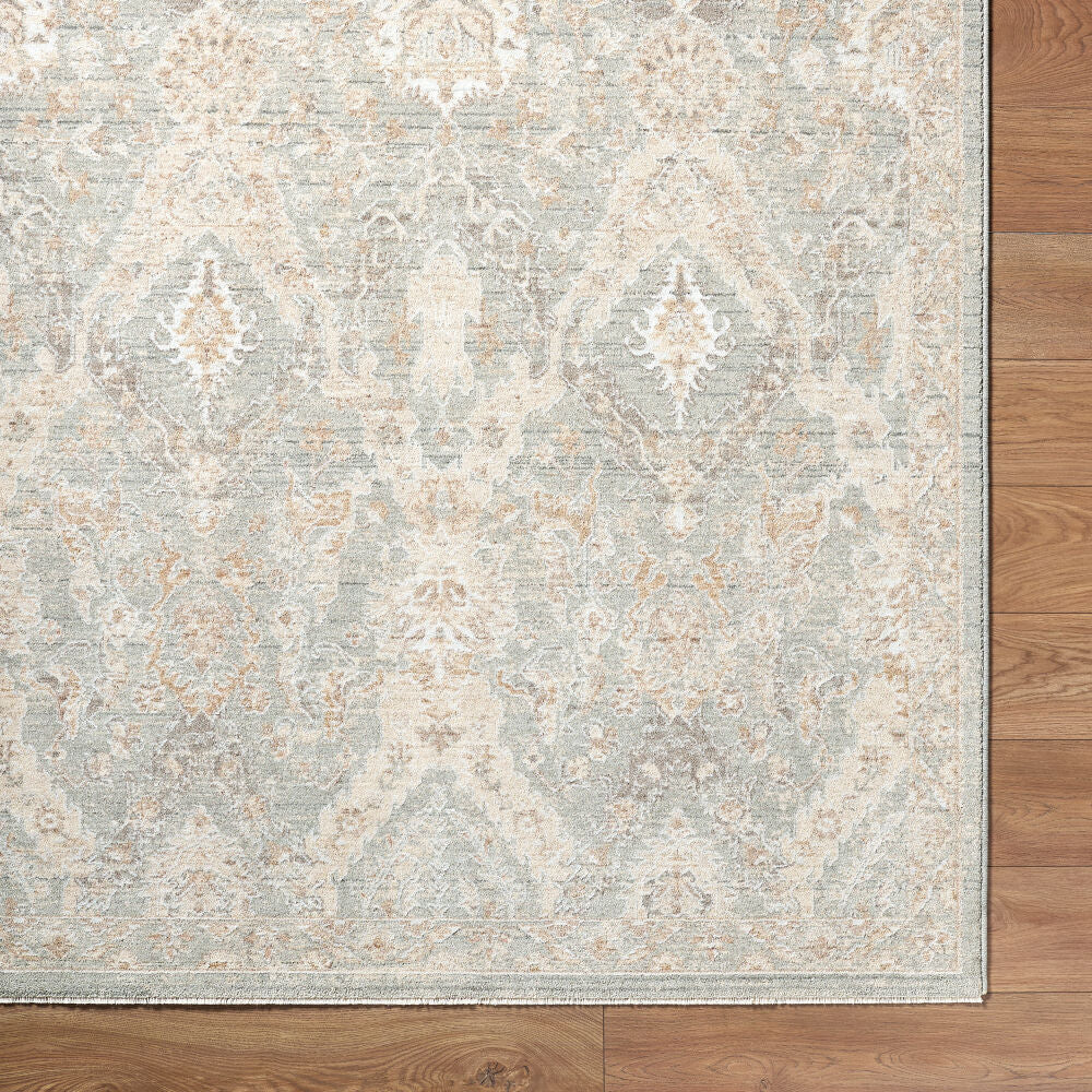 Lotus Cream/Tan Machine Woven Rug LOT-2309 - overhead