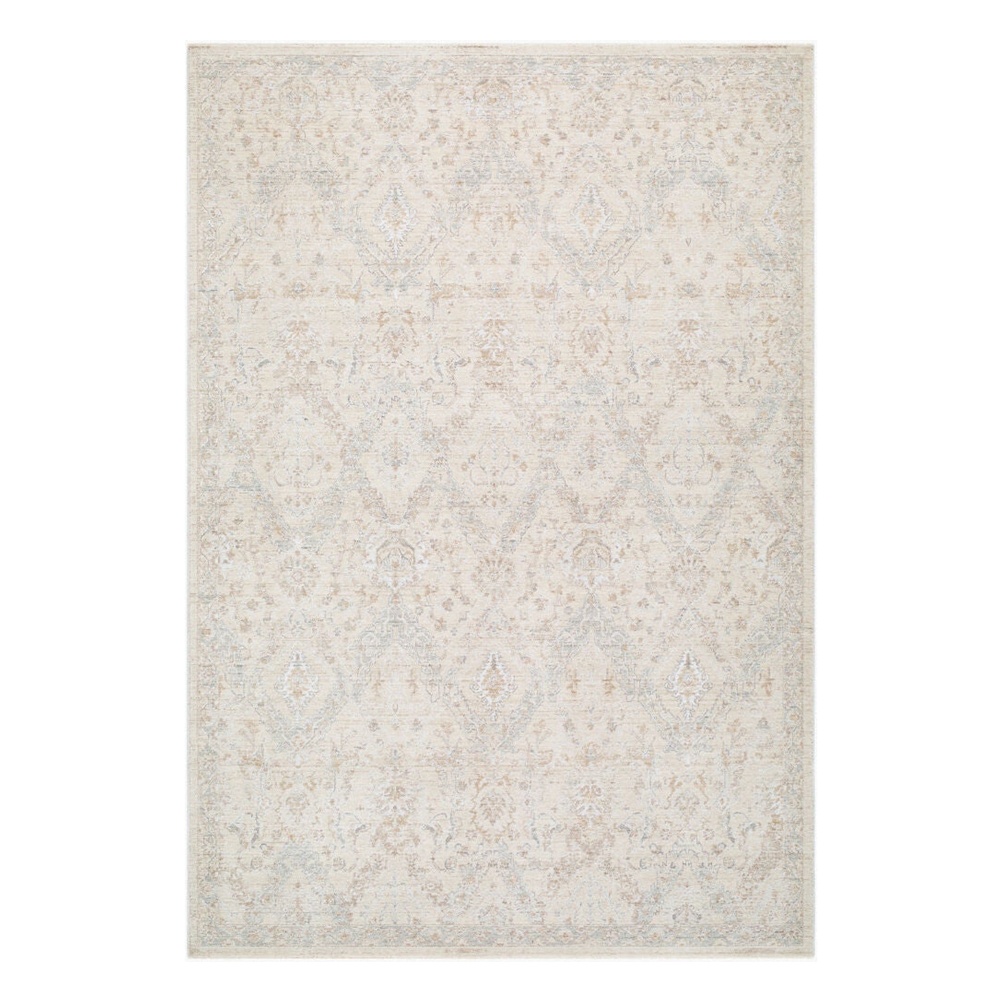 Lotus Cream/Tan Machine Woven Rug LOT-2310 - 2'7" x 10'