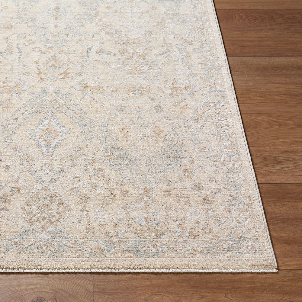 Lotus Cream/Tan Machine Woven Rug LOT-2310 - front